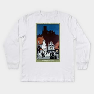 Vintage Travel Poster France Kaysersberg Kids Long Sleeve T-Shirt